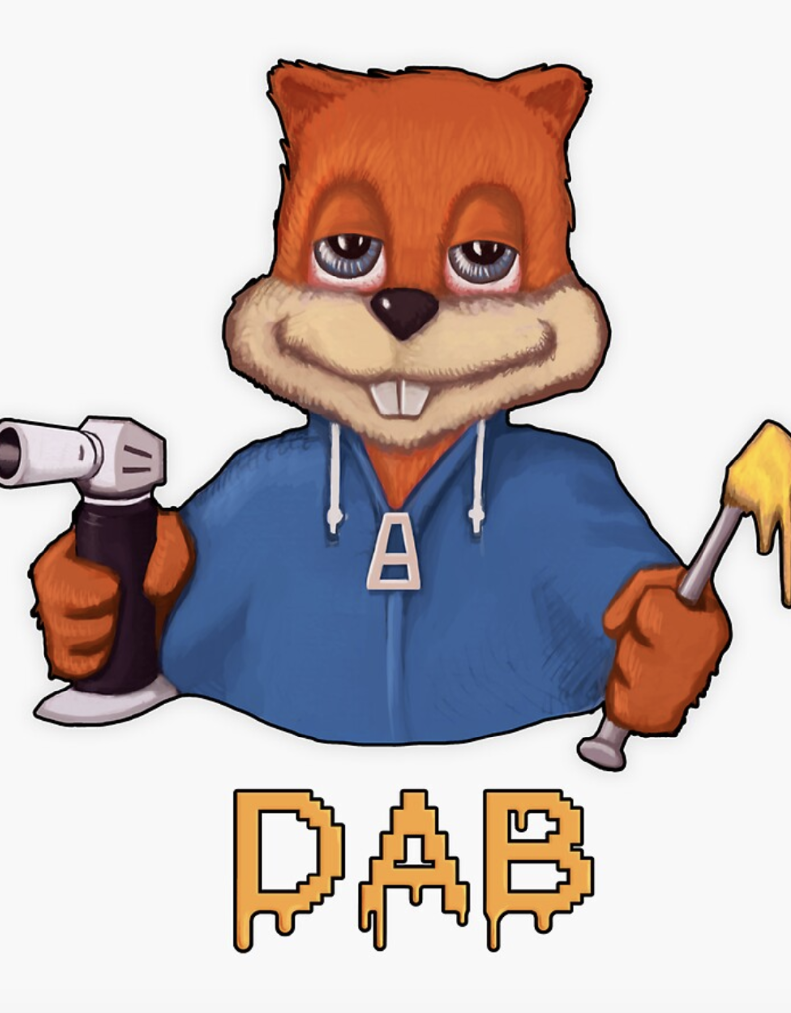 Squirrel Dab Sticker