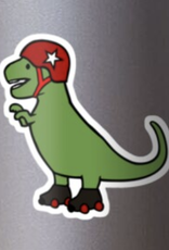 Roller Derby T-Rex Sticker
