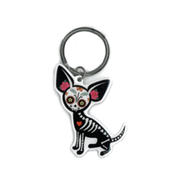 Evilkid Chihuahua Muerte Keychain