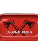 Canadian Lumber Metal Rolling Tray 10.5"x6.25" - Big Red