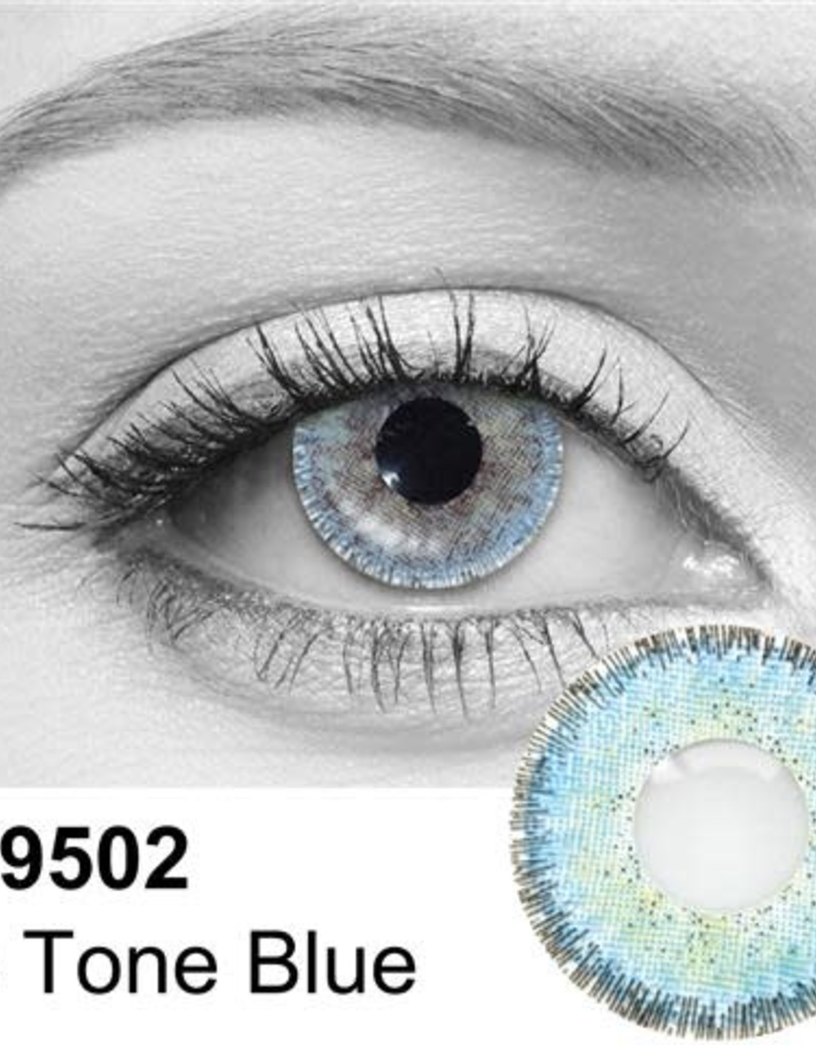 3 Tone Blue Contact Lenses
