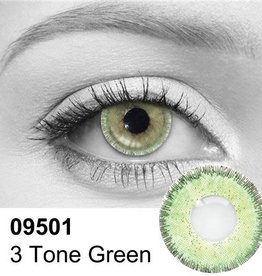 3 Tone Green Contact Lenses