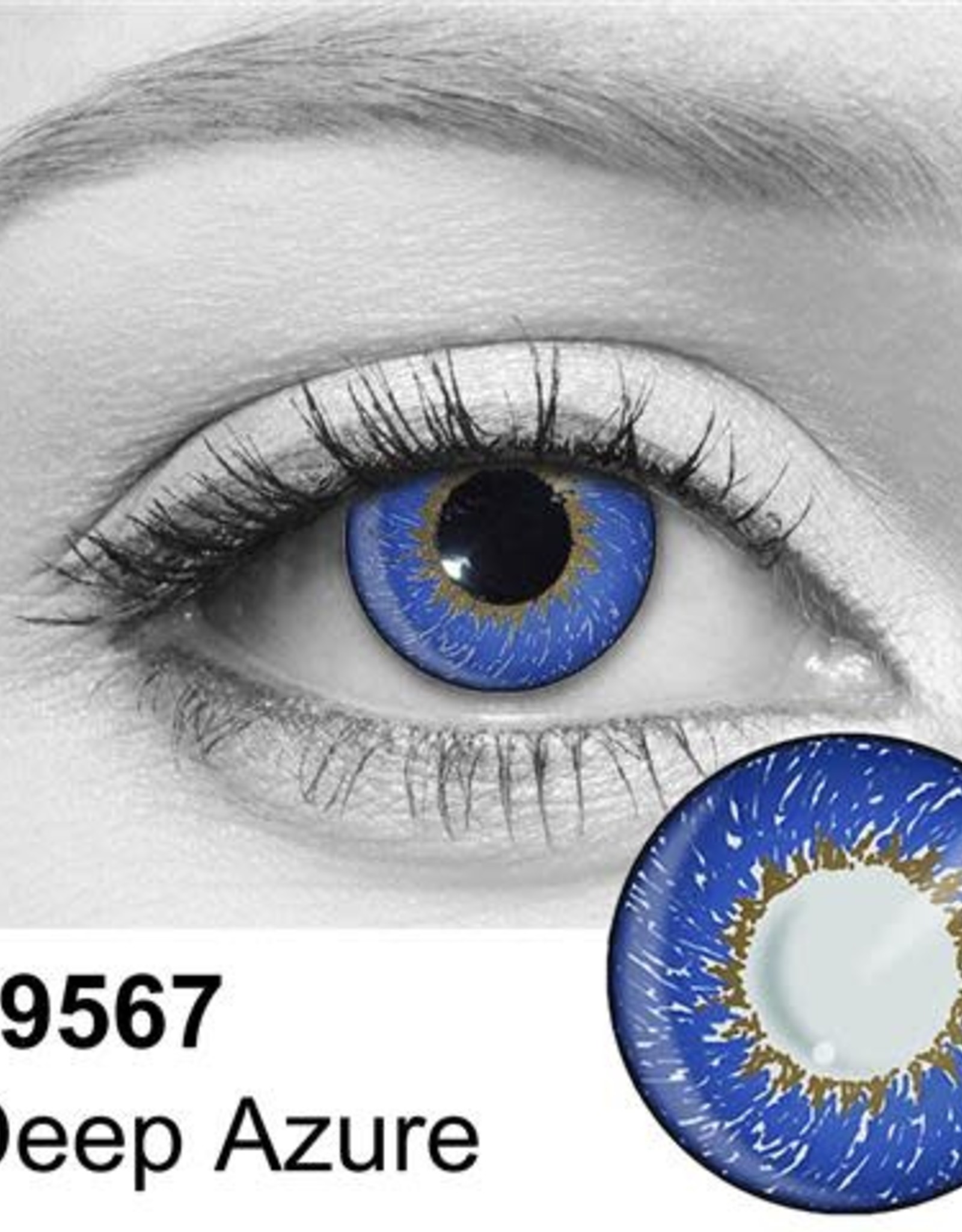 Deep Azure Contact Lenses