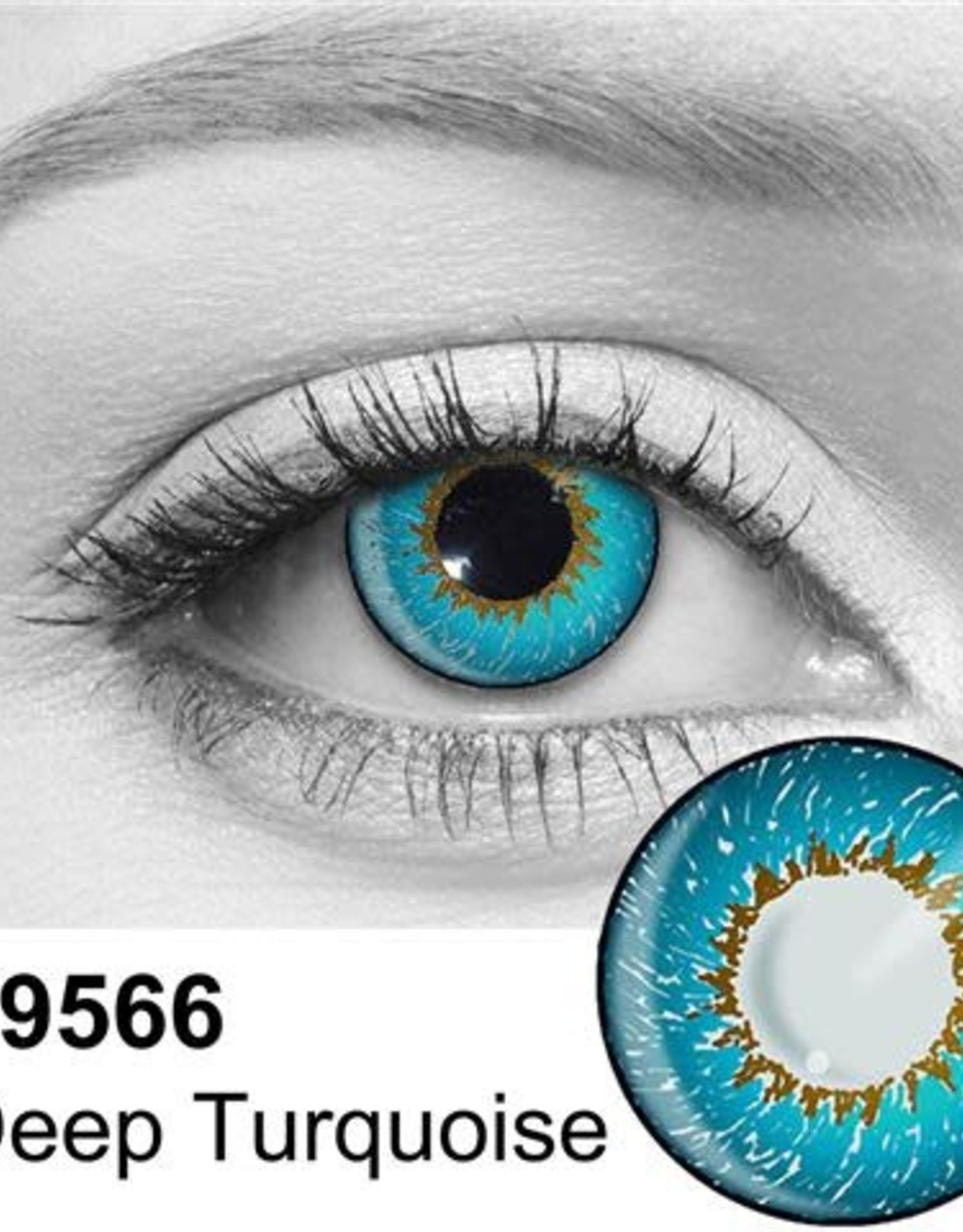 Deep Turquoise Contact Lenses
