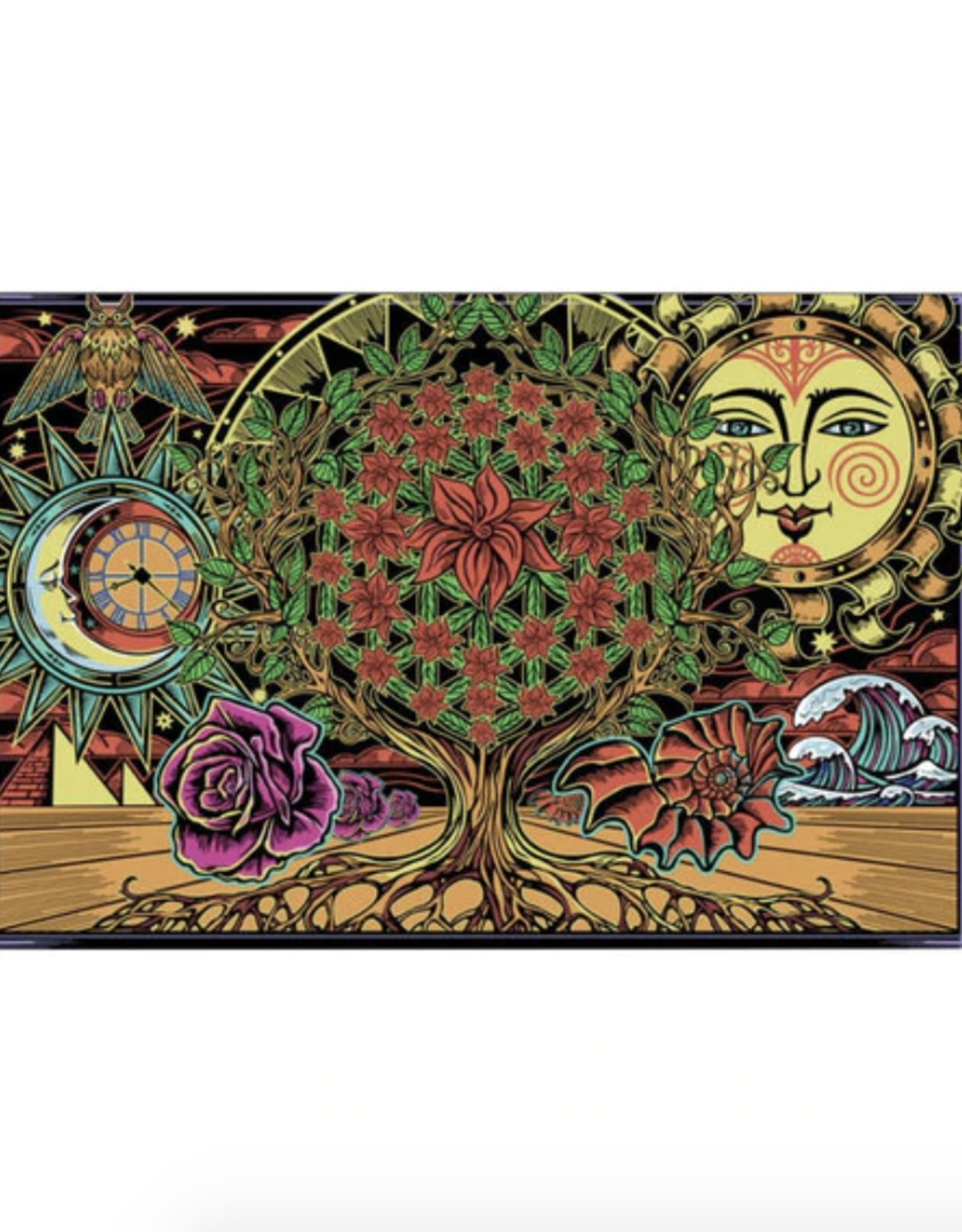 60" x 90" 3D Tapestry - Flower of Life