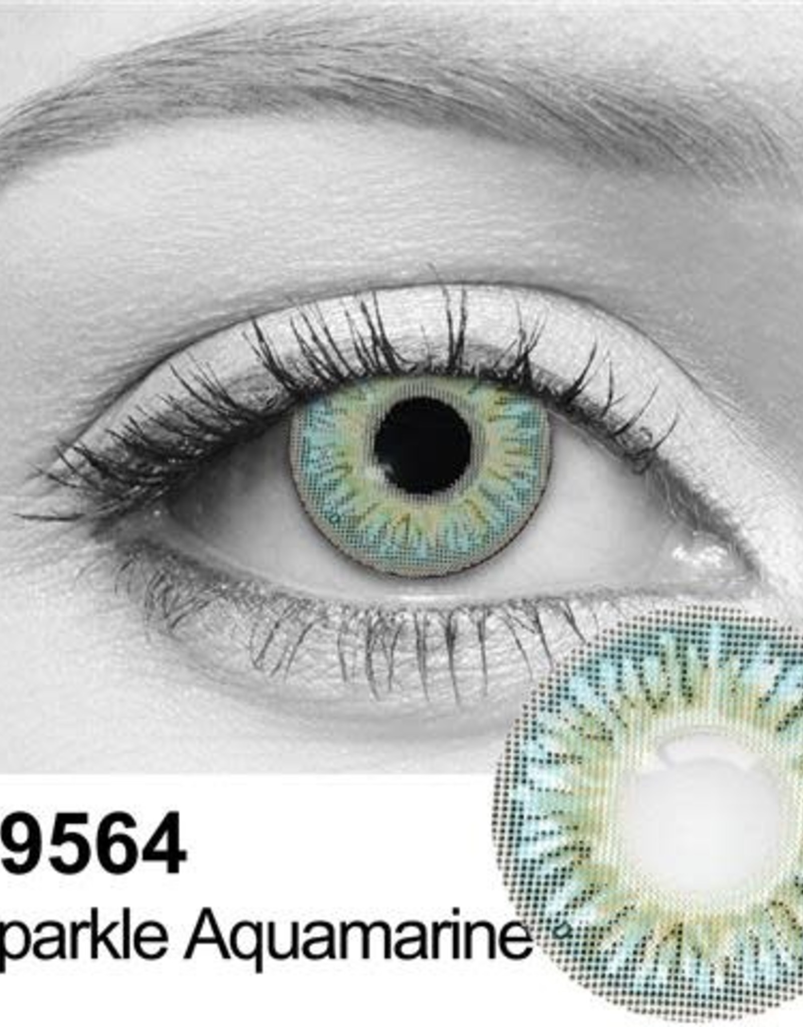 Sparkle Aquamarine Contact Lenses
