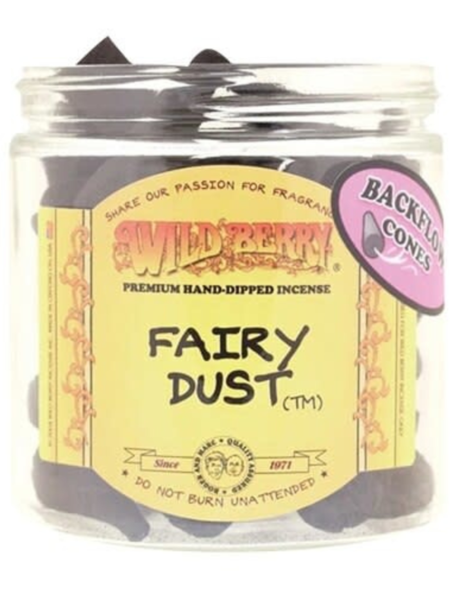 Wild Berry Back Flow Incense Cones - 25 Pack