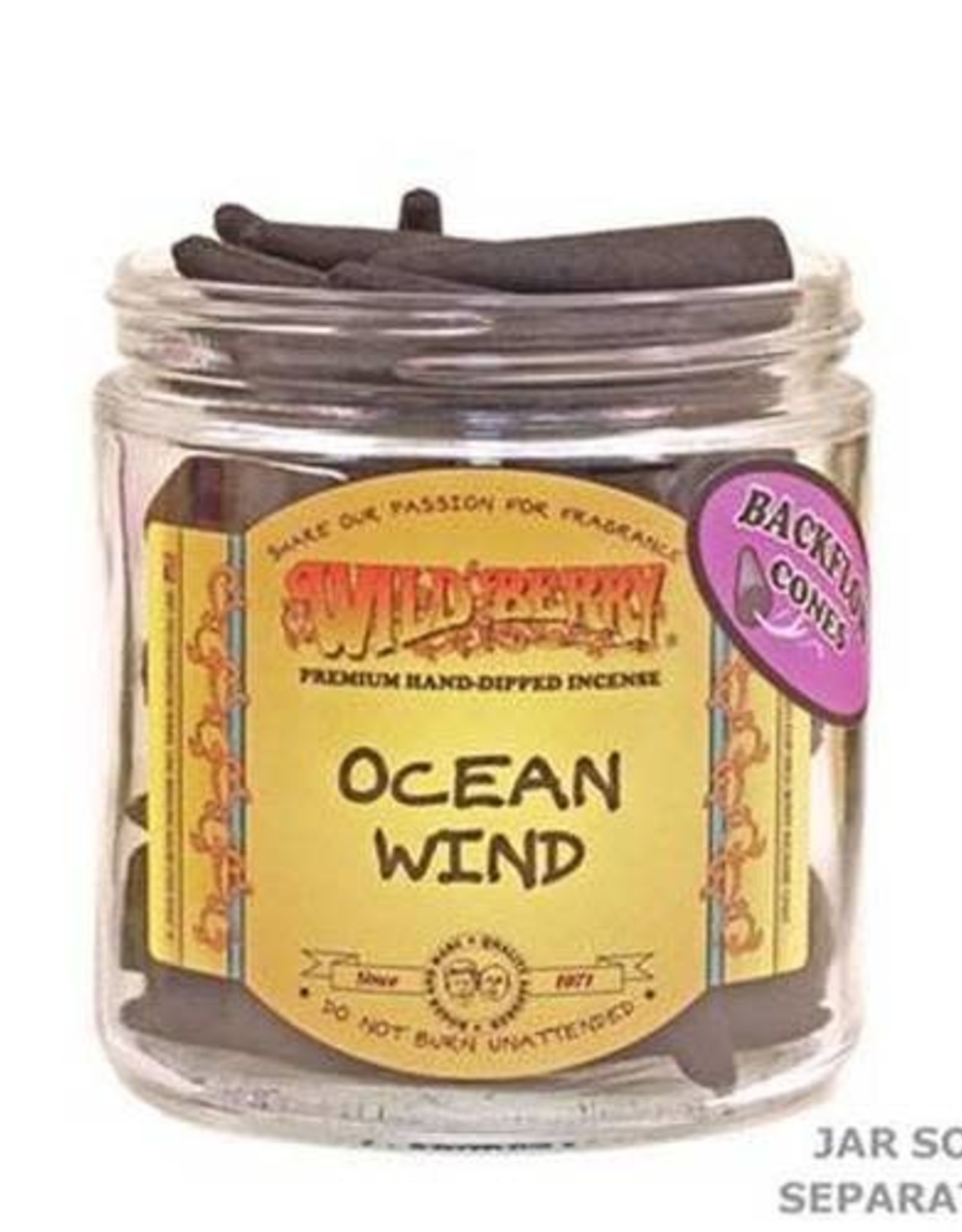 Wild Berry Back Flow Incense Cones - 25 Pack