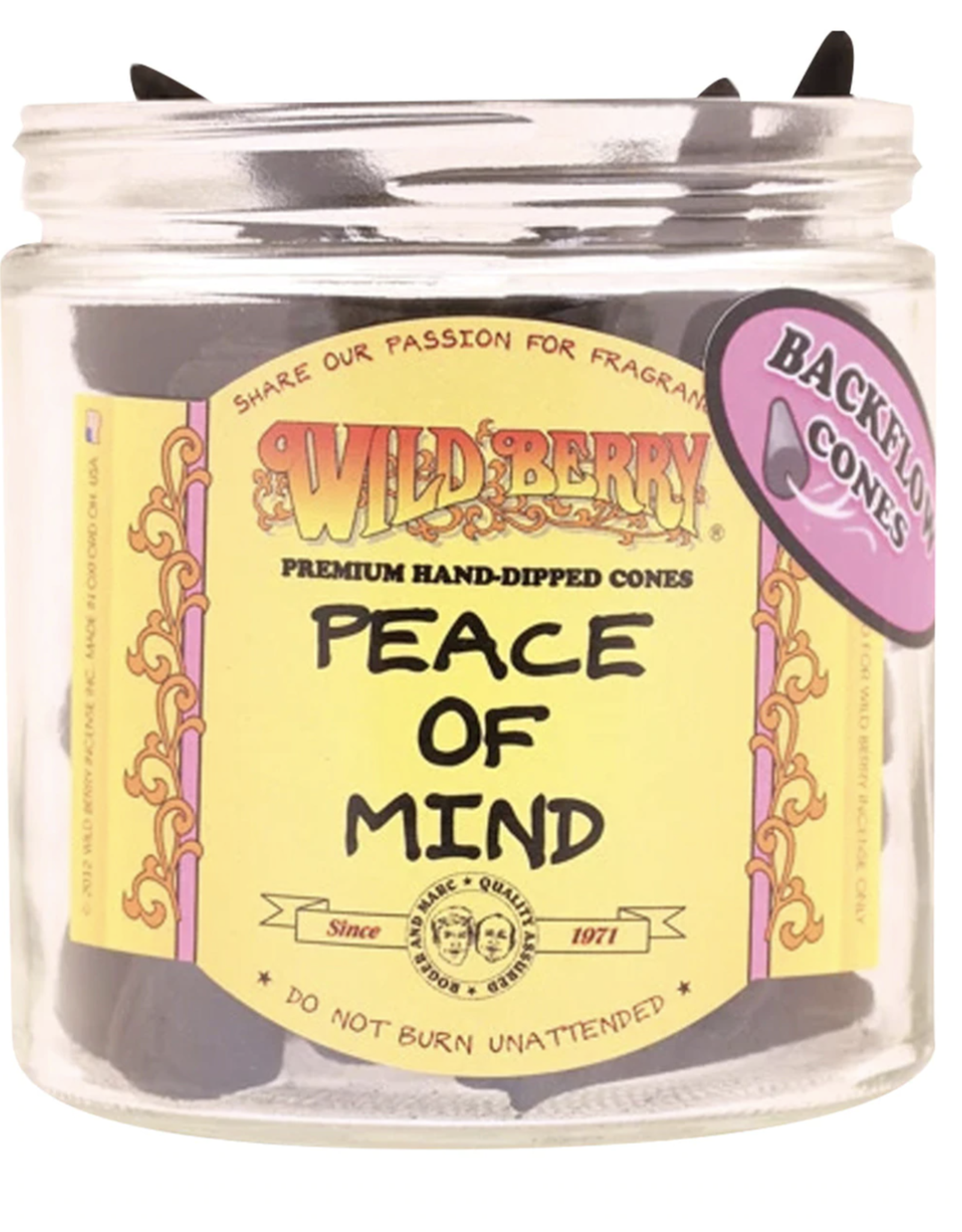 Wild Berry Back Flow Incense Cones - 25 Pack