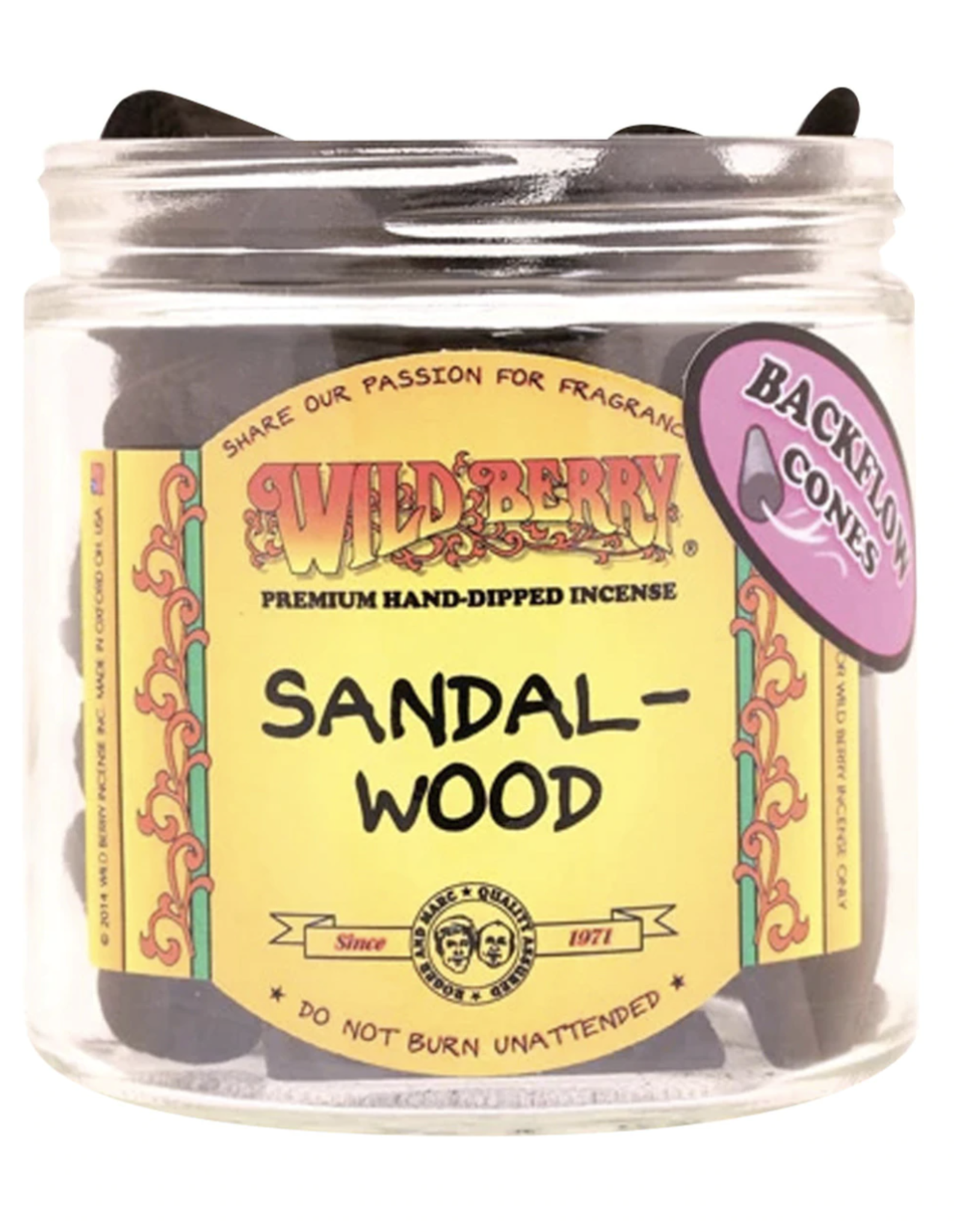 Wild Berry Back Flow Incense Cones - 25 Pack