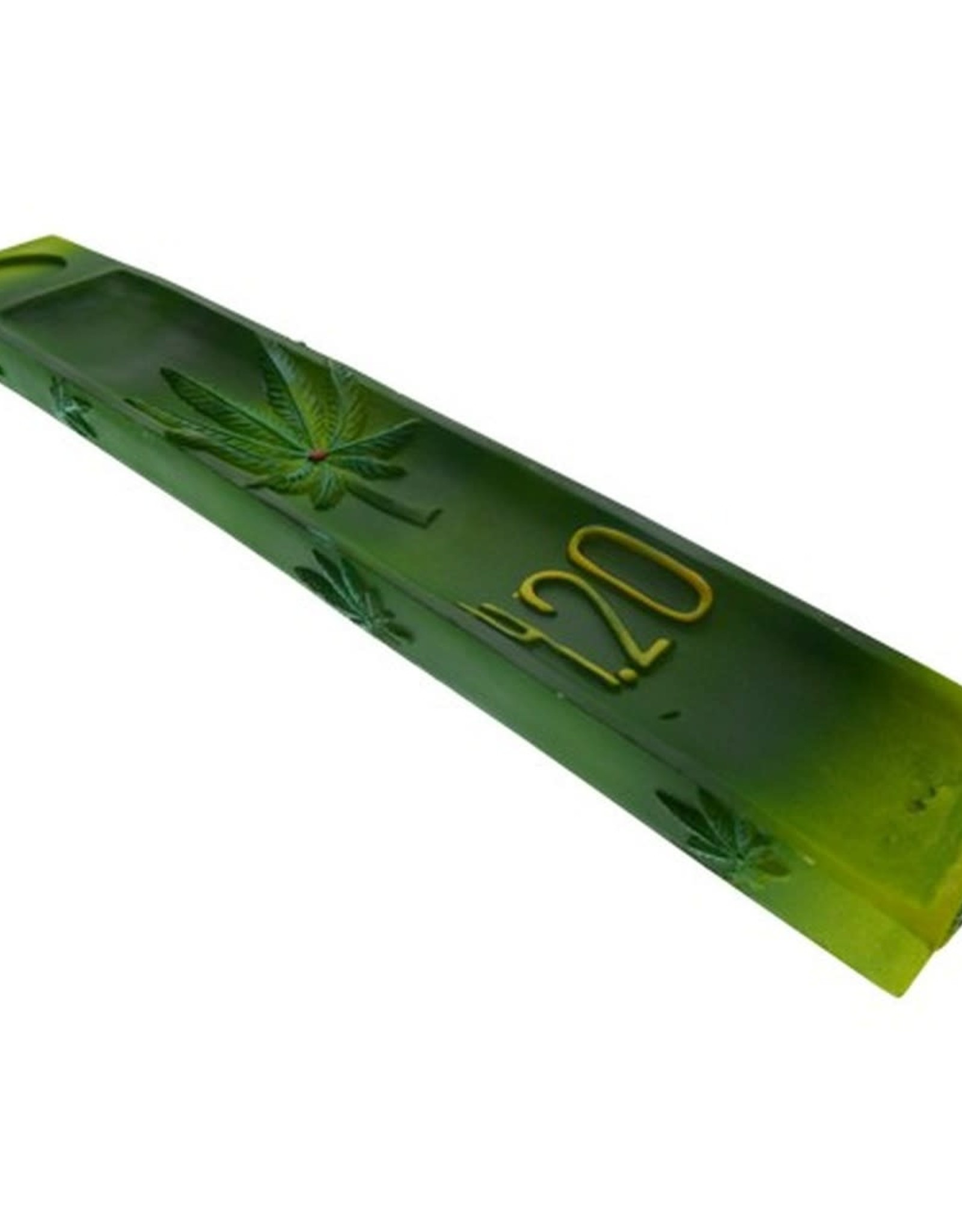 10" Incense Burner - 420 w/ Leaf