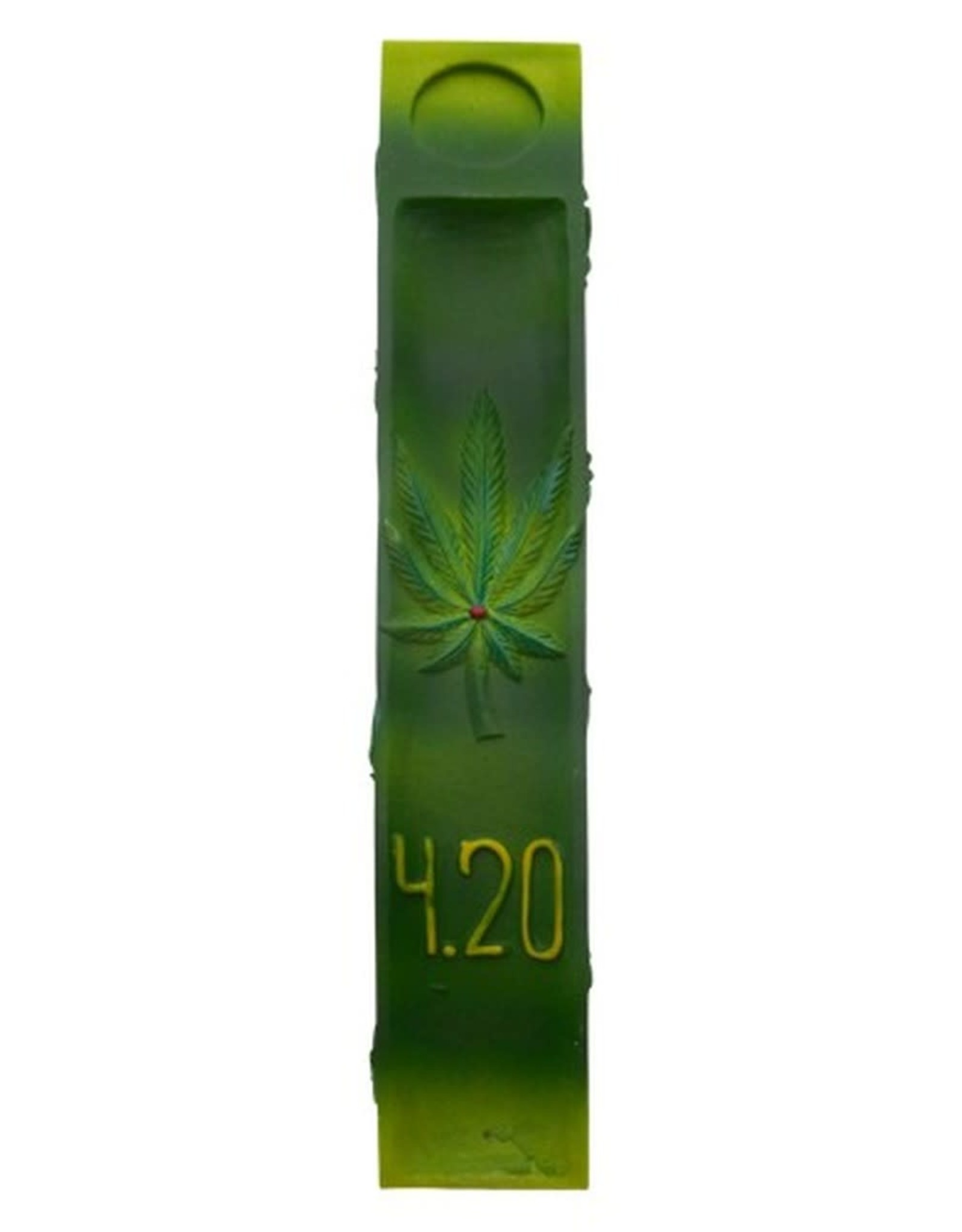 10" Incense Burner - 420 w/ Leaf