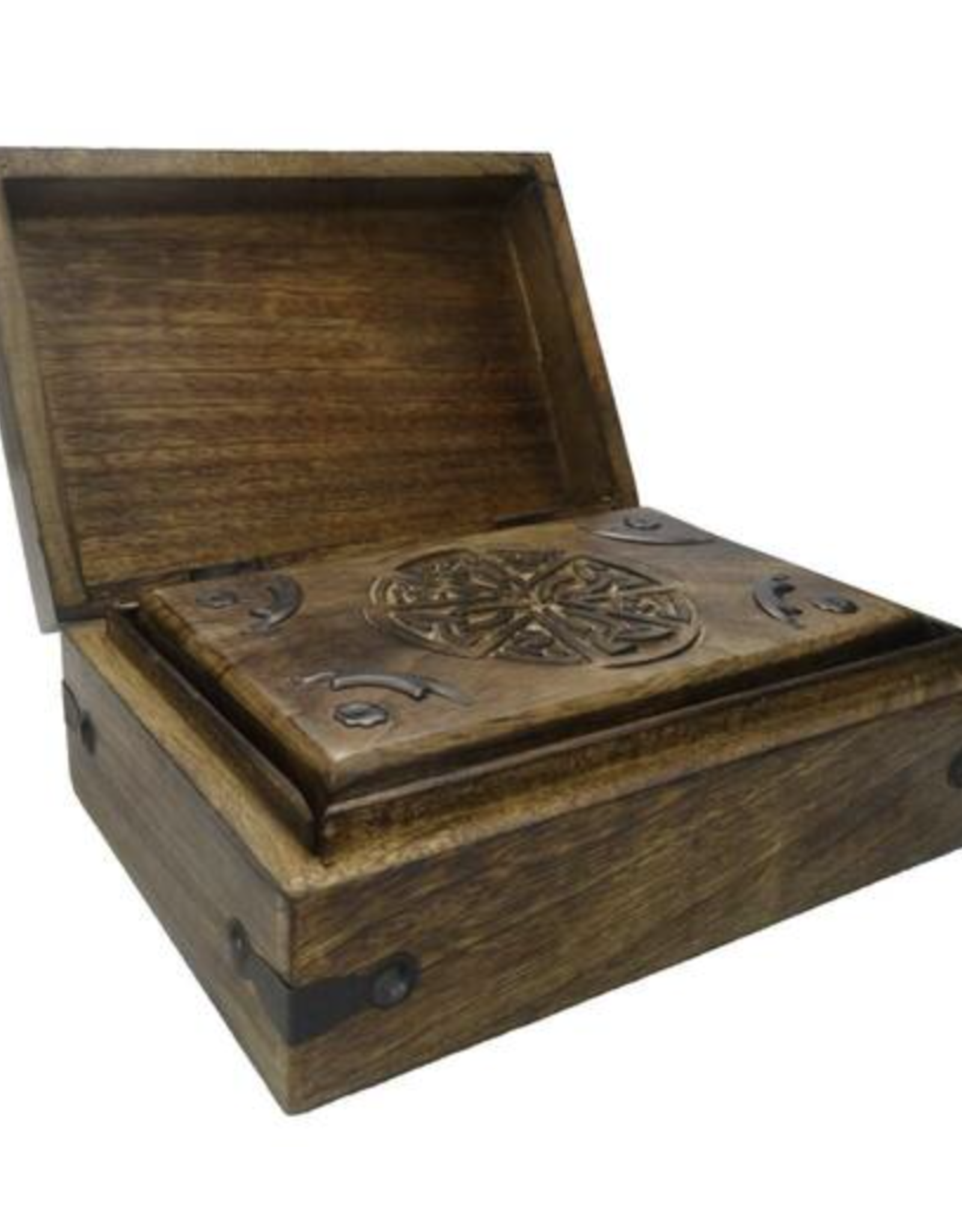 Mango Wood Box w/ Celtic Design - Set of 3