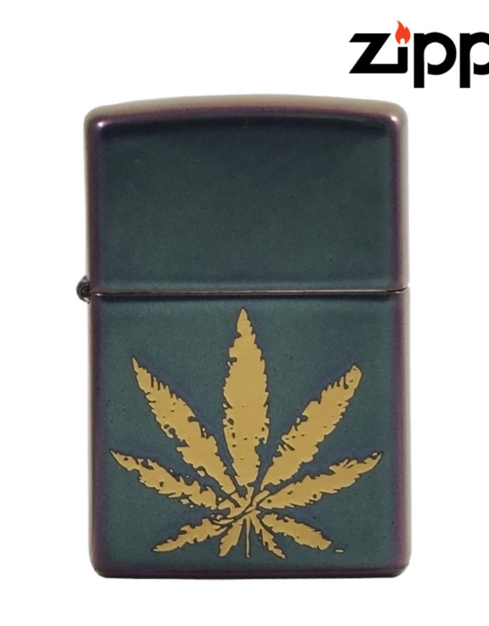 Zippo Cannabis Design Zippo w/ Engraved Leaf