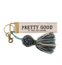 Canvas Tassel Keychain - Pretty Good