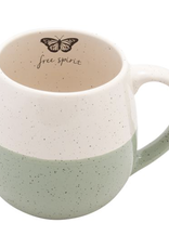 Hand Dipped Speckled Mug - Butterfly