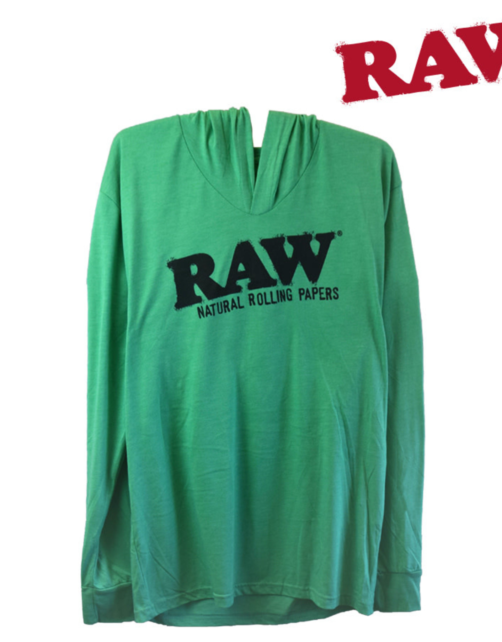 RAW RAW Lightweight Green Hoodie