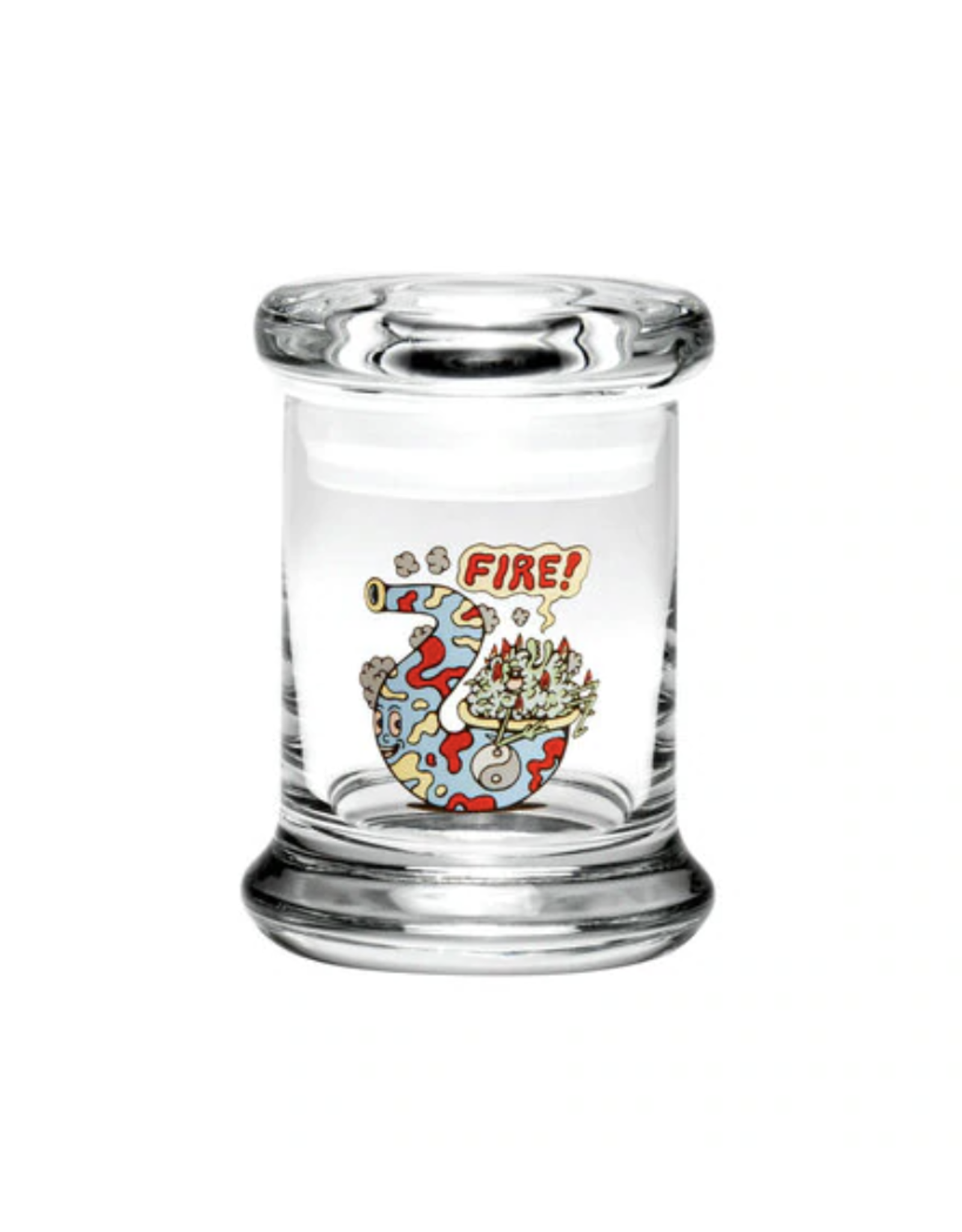 420 Science Pop Top Jar - Fire Bud