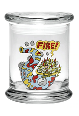 420 Science Pop Top Jar - Fire Bud