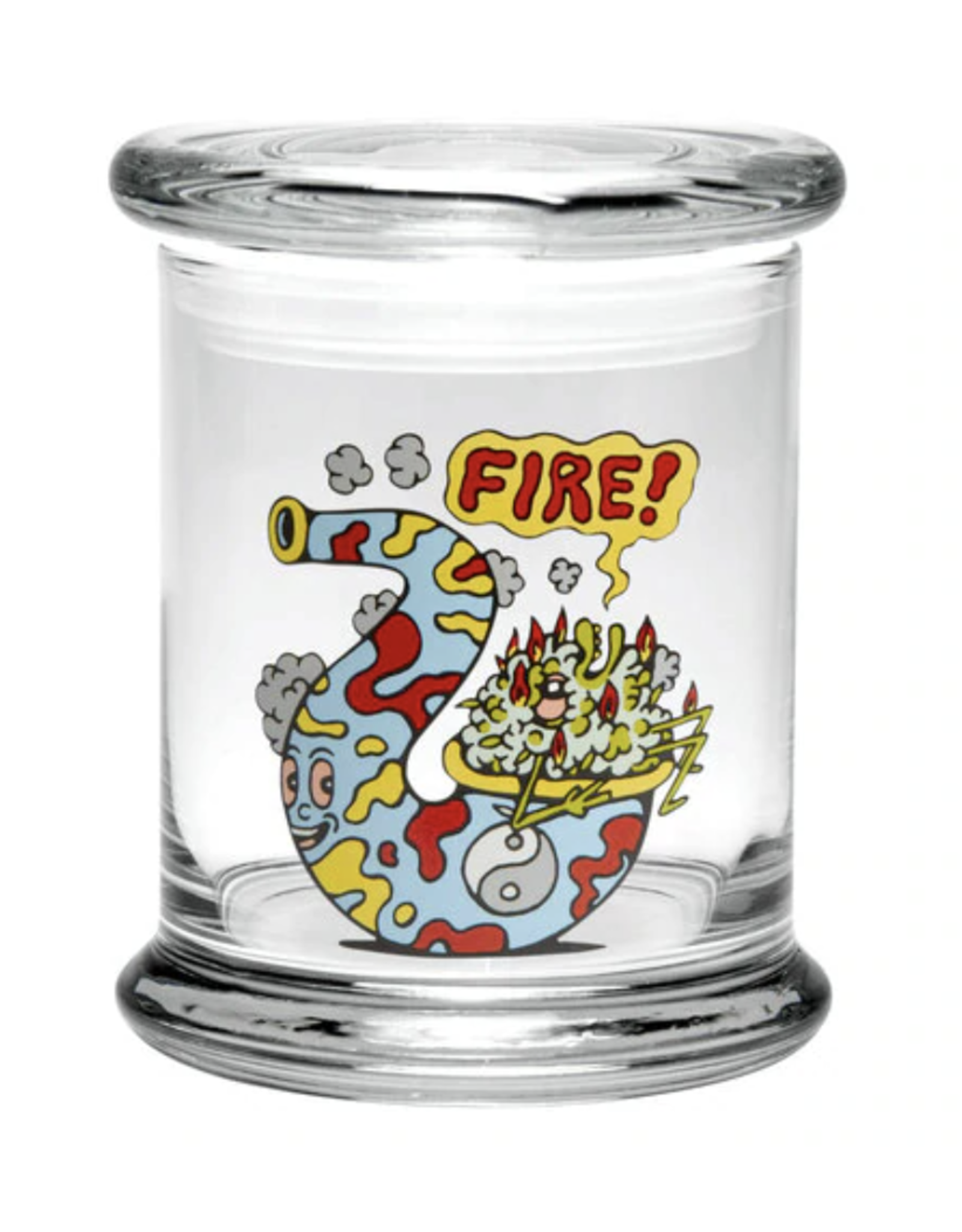 420 Science Pop Top Jar - Fire Bud