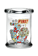 420 Science Pop Top Jar - Fire Bud