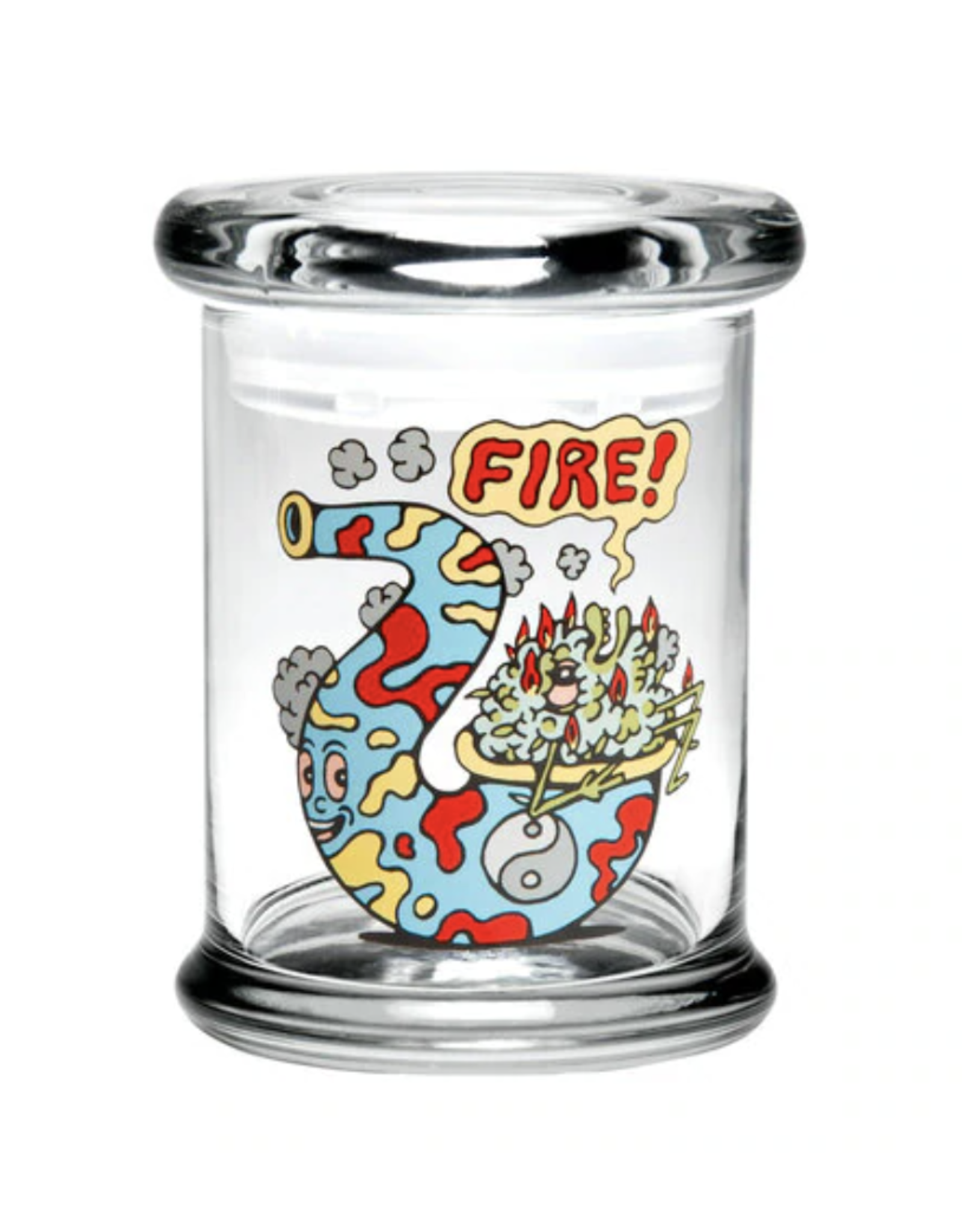 420 Science Pop Top Jar - Fire Bud