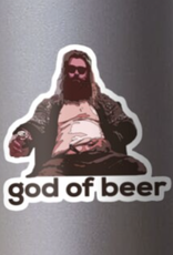 God of Beer Sticker