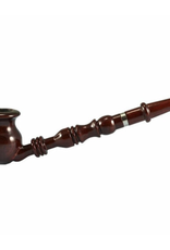 9" Vase Bowl Rosewood Churchwarden Pipe by Shire Pipes