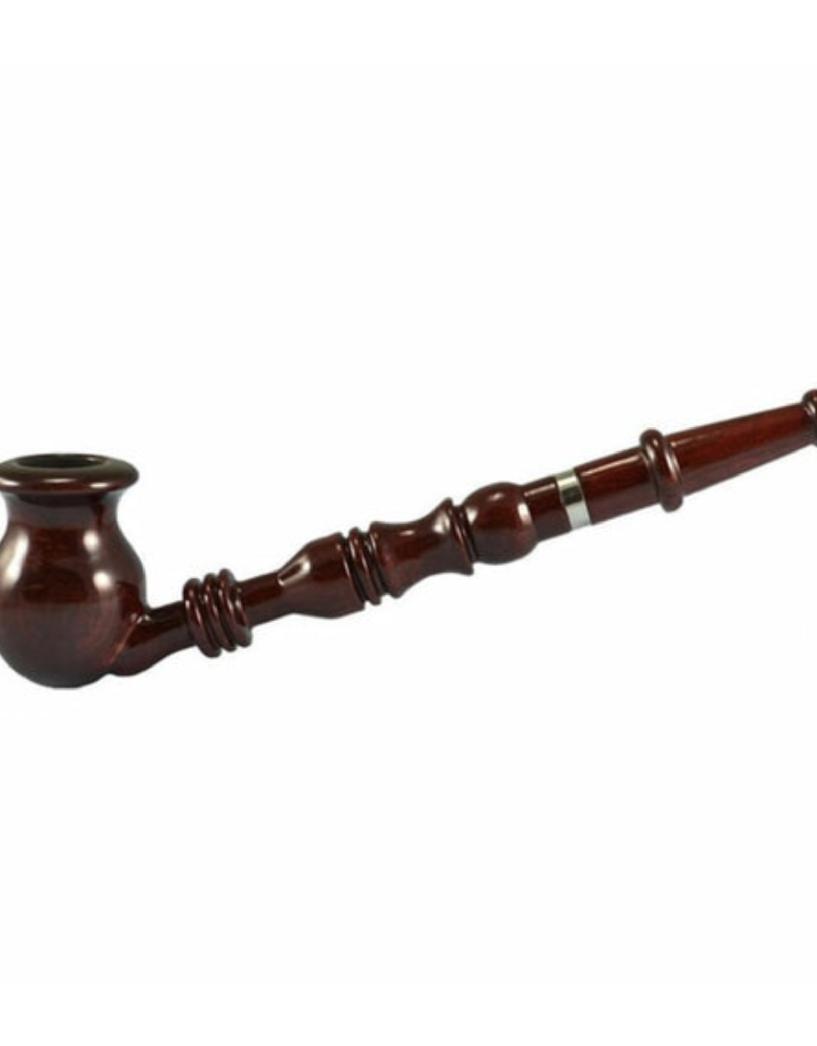 9" Vase Bowl Rosewood Churchwarden Pipe by Shire Pipes