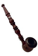 9" Vase Bowl Rosewood Churchwarden Pipe by Shire Pipes