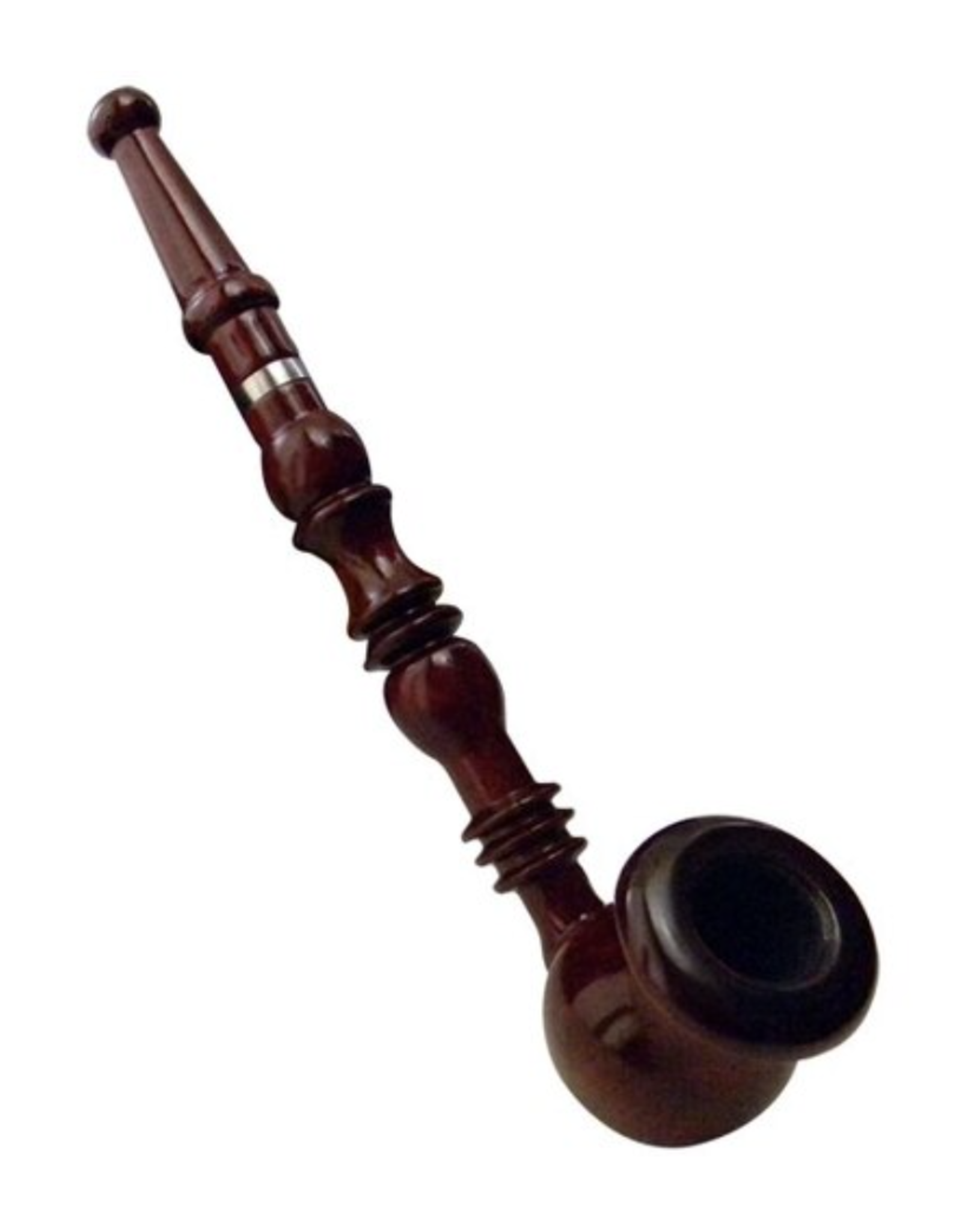 9" Vase Bowl Rosewood Churchwarden Pipe by Shire Pipes