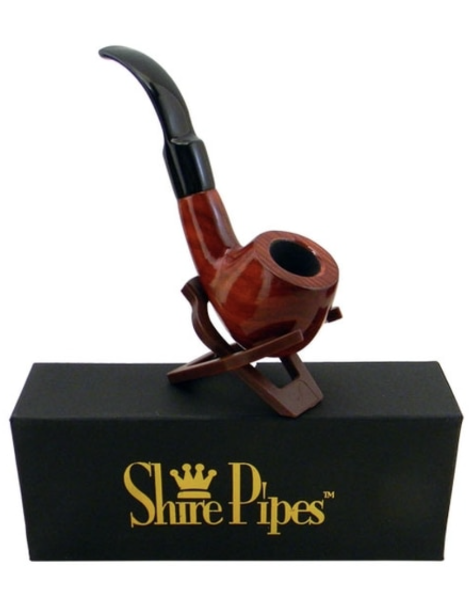 5" Bent Apple Rosewood Pipe by Shire Pipes