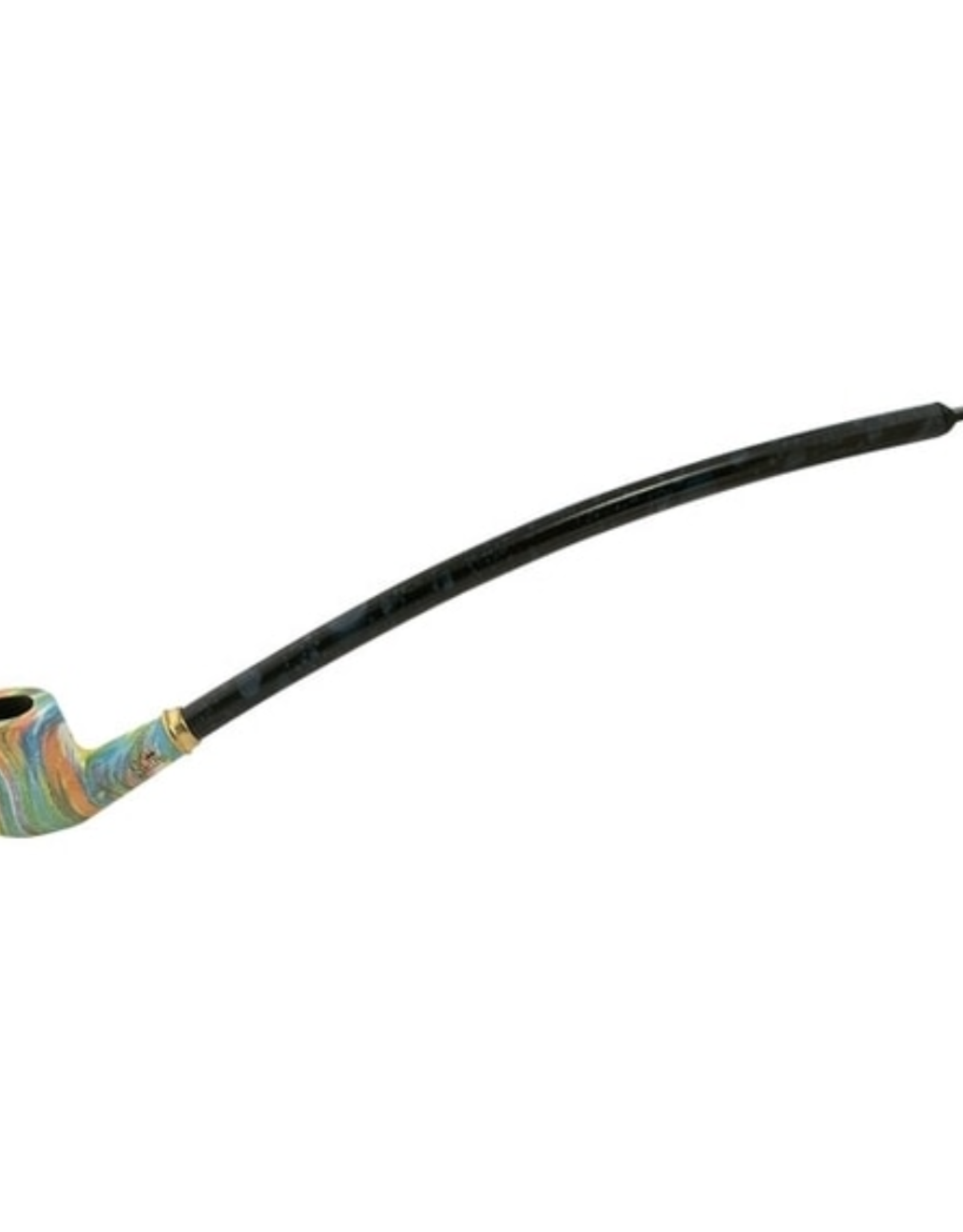 15" Cherrywood Rainbow Bowl Pipe by Shire Pipes