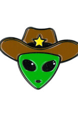 Alien Cowboy Enamel Pin