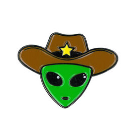 Alien Cowboy Enamel Pin