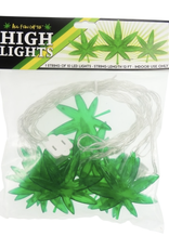 High Lights - 1 String of 10 Leaf LED Lights, 12' Long