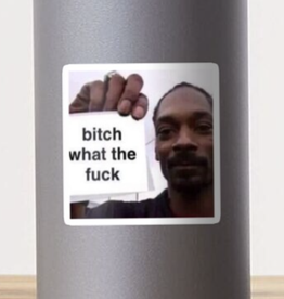 Snoop Dogg WTF Sticker