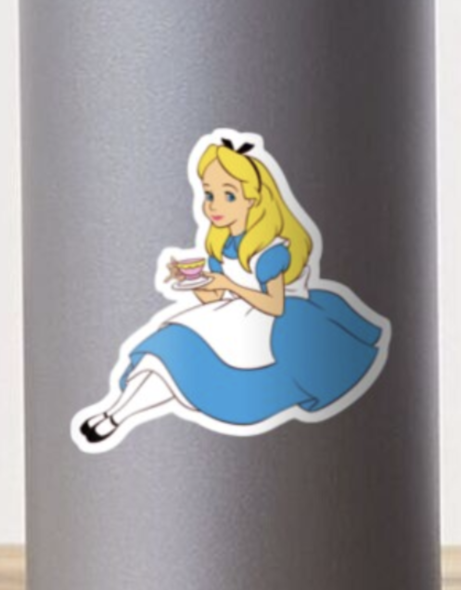 Alice with Tea Sticker