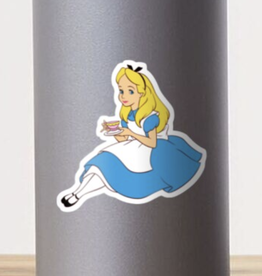 Alice with Tea Sticker