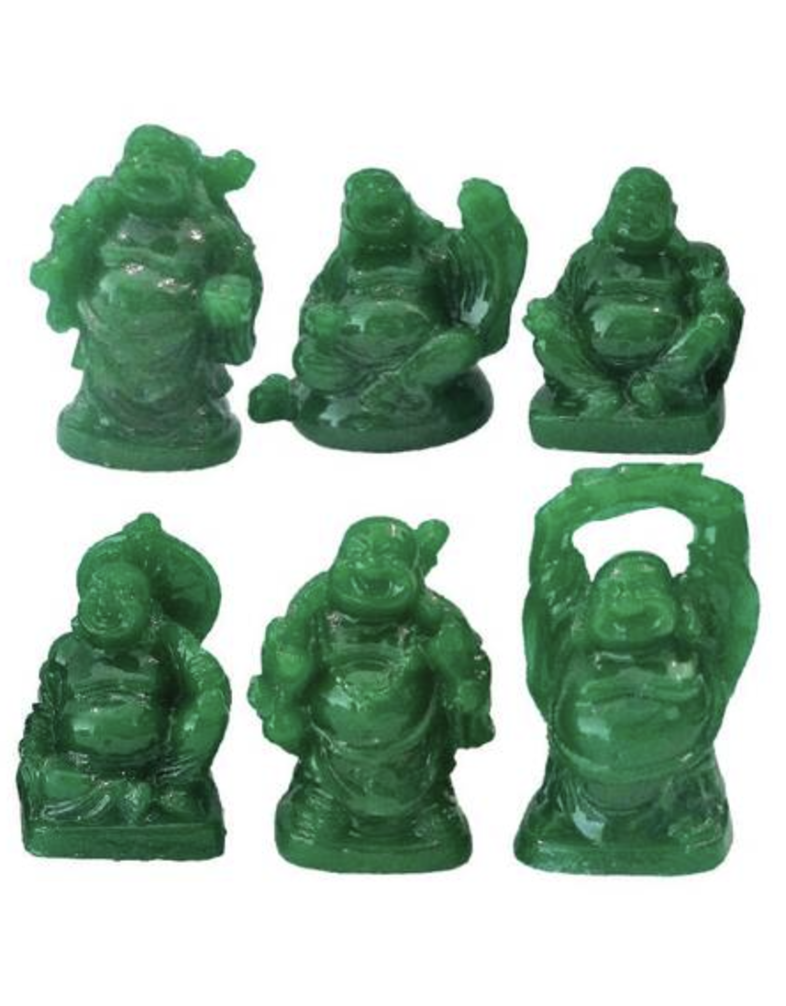 2" Happy Buddha - Green