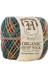 Hemptique Beeswaxed Hemp Wick 200' 1mm - Variegated Rainbow