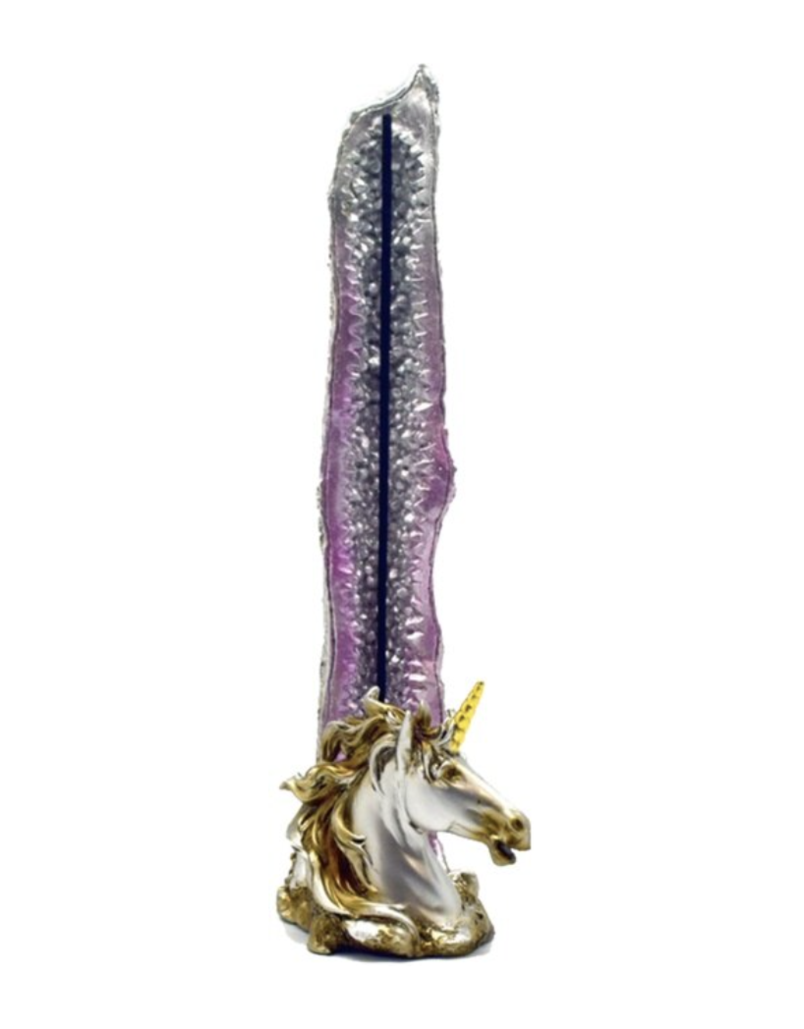 10" Unicorn w/ Jewel Incense Burner