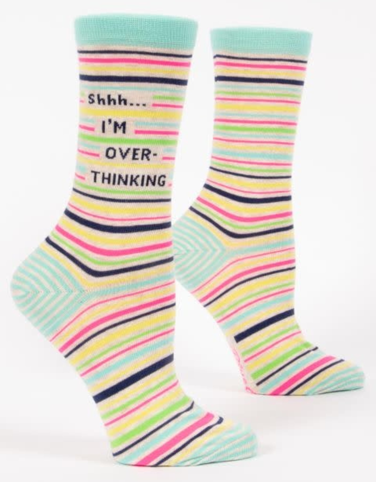 Shhh..I'm Overthinking Crew Socks