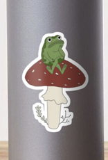 Wall Frog on Mushroom Sticker