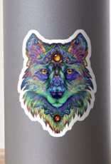 Psychedelic Wolf Sticker