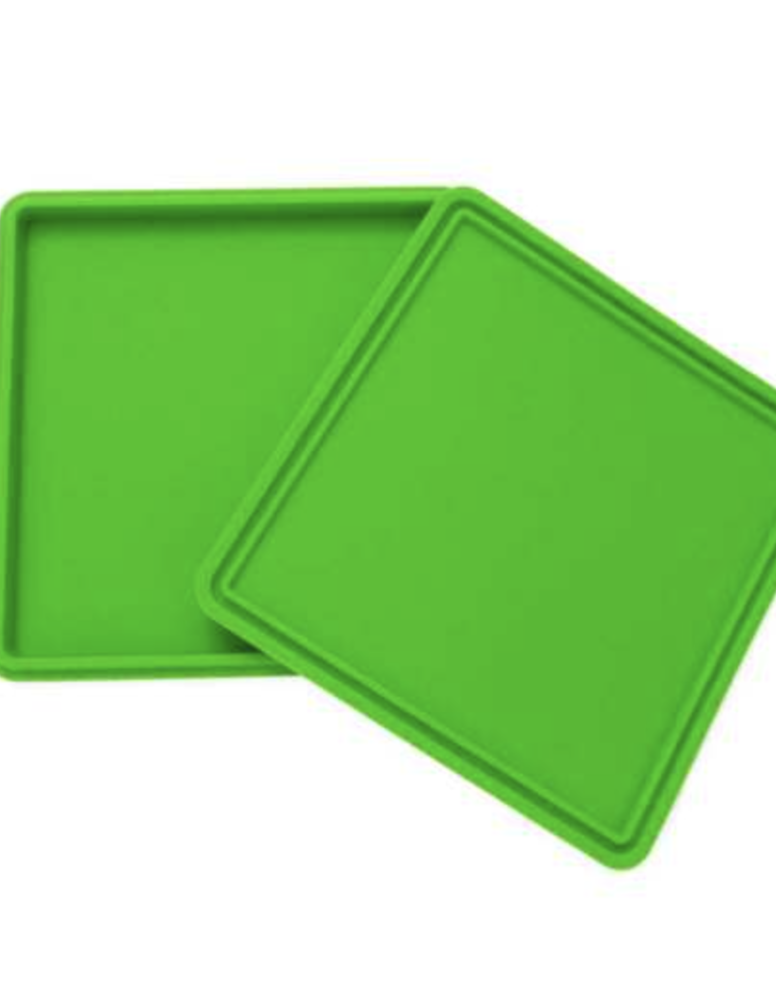 NoGoo Silicone 7" x 7" SLAB-IN-IT Tray - Green