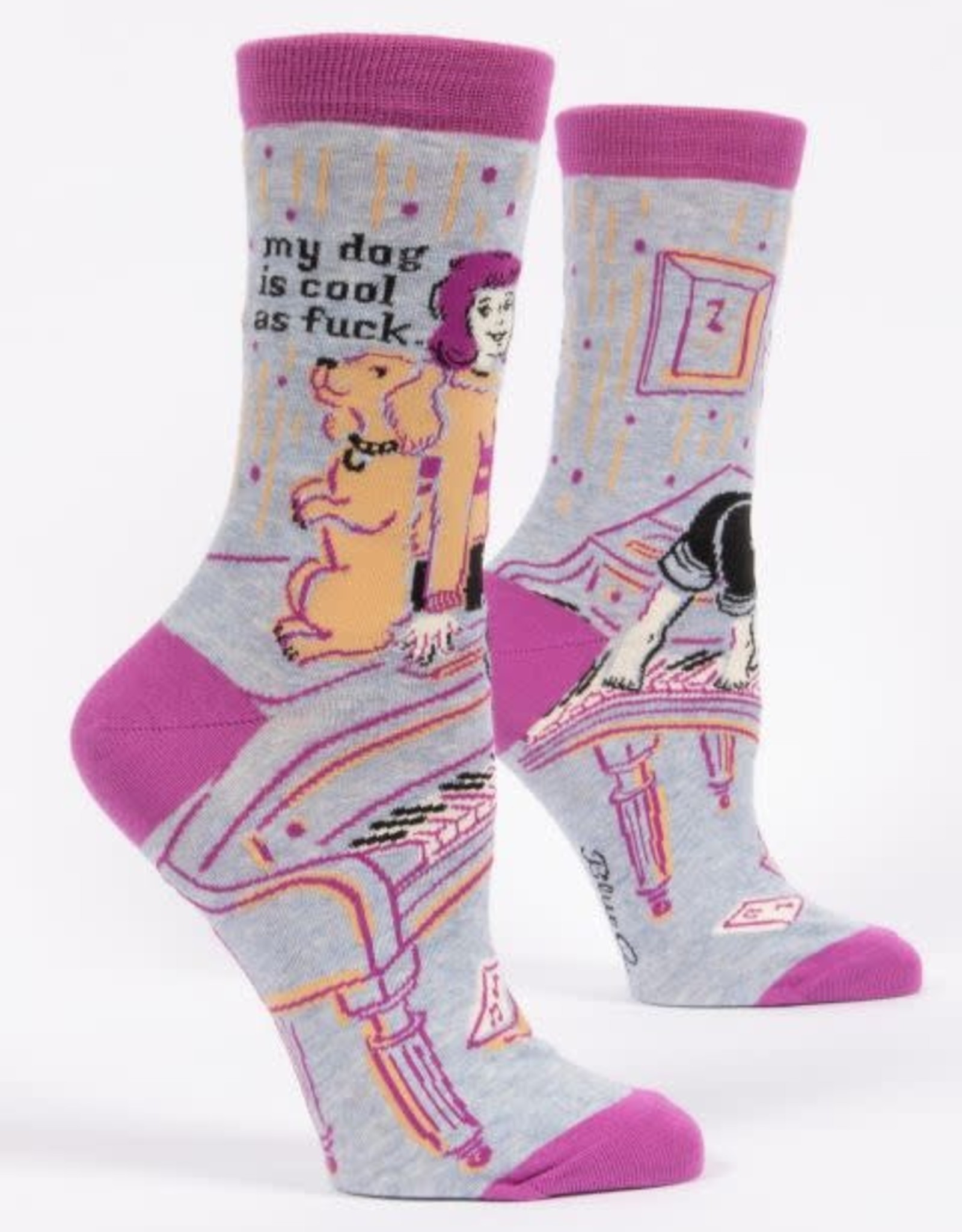 My Dog is Cool as Fuck Crew Socks
