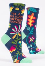 Delicate Fucking Flower Crew Socks