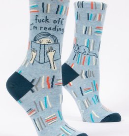 Fuck Off I'm Reading Crew Socks
