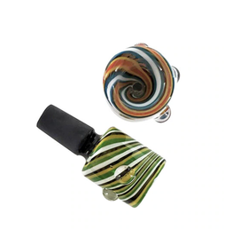 14mm Male Colour Swirl Stove Pipe Bowl